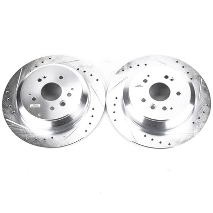 PowerStop Power Stop 14-16 Acura MDX Rear Evolution Drilled & Slotted Rotors - Pair