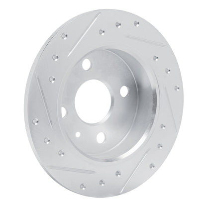 R1 Concepts R1 00-05 Chevrolet ASTRA (Mexico) Rear Left Drilled & Slotted Silver Brake Rotor