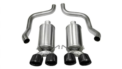 CORSA Performance Corsa 2005-2007 Chevrolet Corvette C6 6.0L V8 Black Xtreme Axle-Back Exhaust