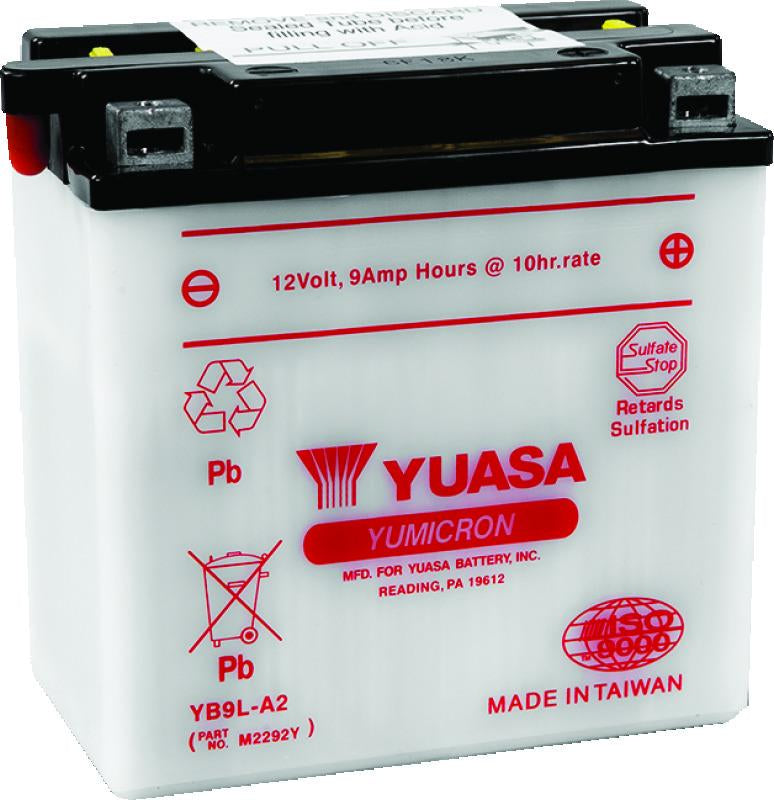 Yuasa Battery Yuasa YB9L-A2 Yumicron 12-Volt Battery
