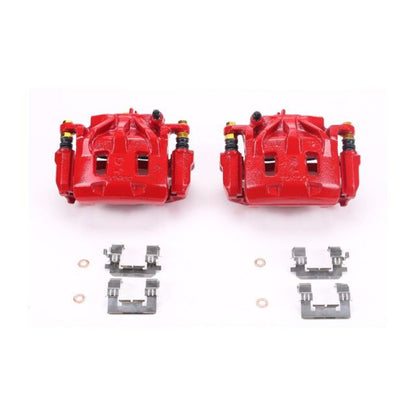 PowerStop Power Stop 06-07 Subaru B9 Tribeca Front Red Calipers w/Brackets - Pair
