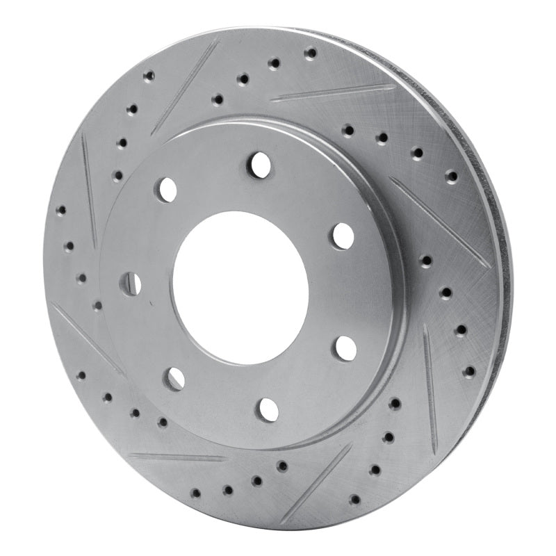 R1 Concepts R1 97-04 Ford F-250 4WD (Excl Super Duty) Front Left Drilled & Slotted Silver Brake Rotor
