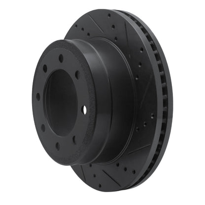 R1 Concepts R1 11-22 Ford F-350 Super Duty 4WD Rear Right Drilled & Slotted Black Brake Rotor