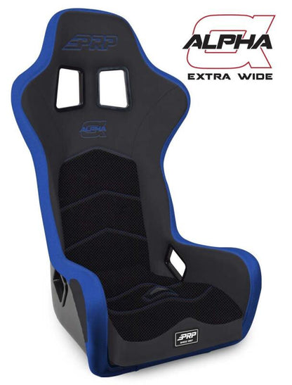 PRP Seats PRP Alpha Composite Seat/Extra Wide- Black/Blue