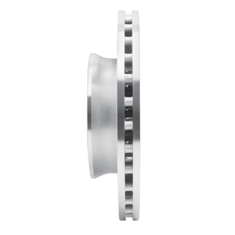 R1 Concepts R1 06-25 American Coach Patriot Front Right Drilled & Slotted Silver Brake Rotor