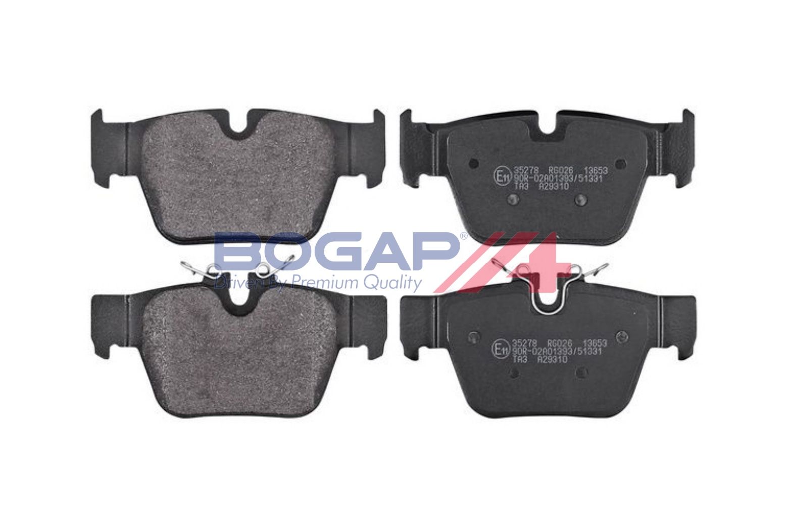 BOGAP B8210237 Brake Pad Set, Disc Brake
