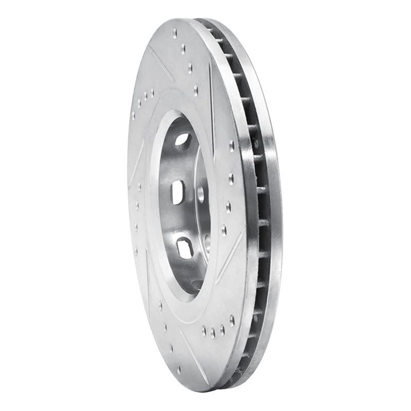 R1 Concepts R1 04-17 Chevrolet AVEO (USA/Canada) Front Left Drilled & Slotted Silver Brake Rotor
