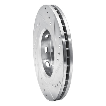 R1 Concepts R1 04-17 Chevrolet AVEO (USA/Canada) Front Left Drilled & Slotted Silver Brake Rotor