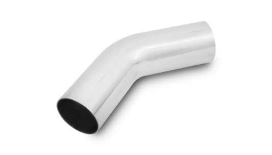Vibrant 1in O.D. Universal Aluminum Tubing (45 Degree Bend) - Polished
