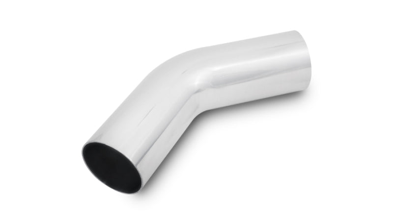 Vibrant 2.25in O.D. Universal Aluminum Tubing (45 degree bend) - Polished