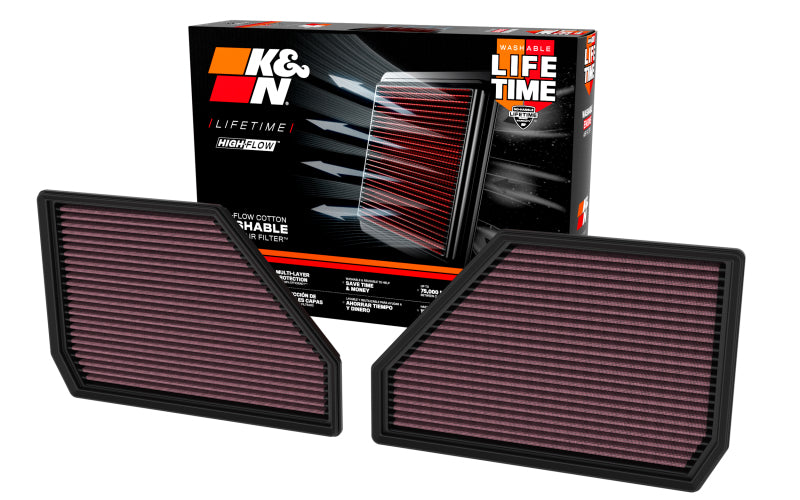 K&N Engineering K&N 25+ BMW X5 M V8-4.4L High-Flow Replacement Air Filter
