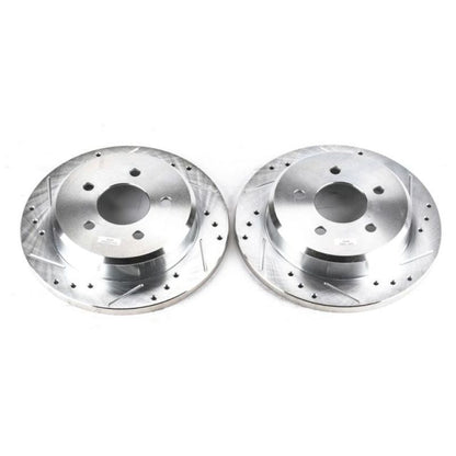 PowerStop Power Stop 1993 Ford Mustang Front Evolution Drilled & Slotted Rotors - Pair
