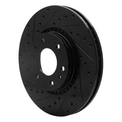 R1 Concepts R1 02-09 Buick Rainier Front Left Drilled & Slotted Black Brake Rotor
