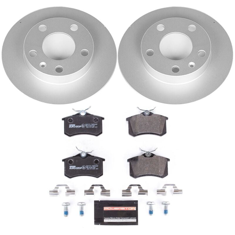 PowerStop Power Stop 02-06 Audi A4 Rear Euro-Stop Brake Kit