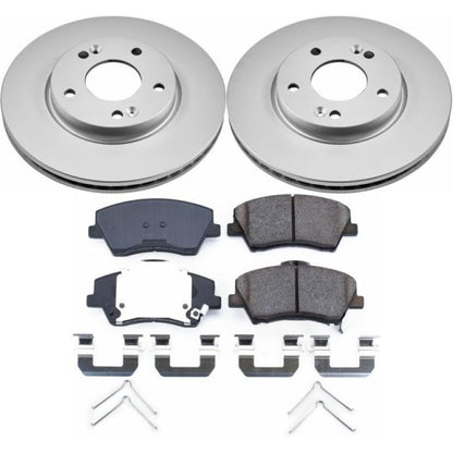 PowerStop Power Stop 17-19 Hyundai Elantra Front Z17 Evolution Geomet Coated Brake Kit