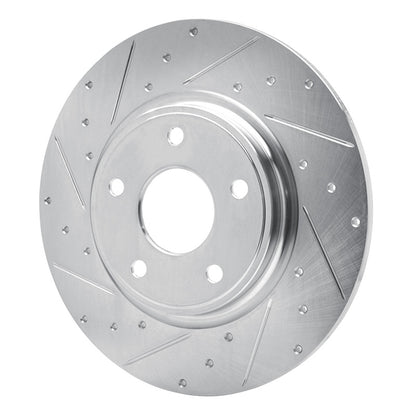 R1 Concepts R1 12-20 Chrysler Town & Country Rear Left Drilled & Slotted Silver Brake Rotor