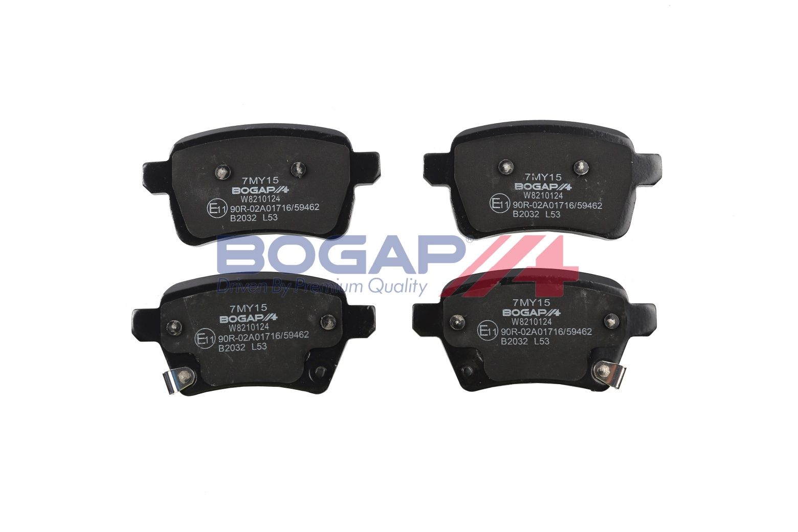 BOGAP W8210124 Brake Pad Set, Disc Brake