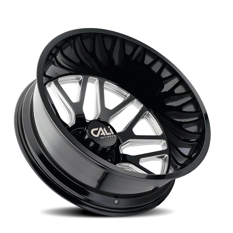 Cali Off-Road 9115D Invader Dually 22x8.25 / 8x210 BP / -192mm OS / 154.2mm Hub Gls Blk Mill Wheel
