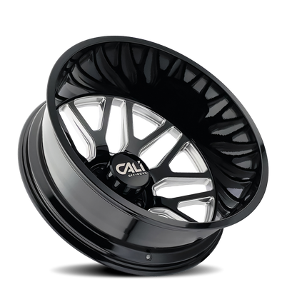 Cali Off-Road 9115D Invader Dually 22x8.25 / 8x165.1 BP / -232mm OS / 121.3mm Hub Gls Blk Mill Wheel