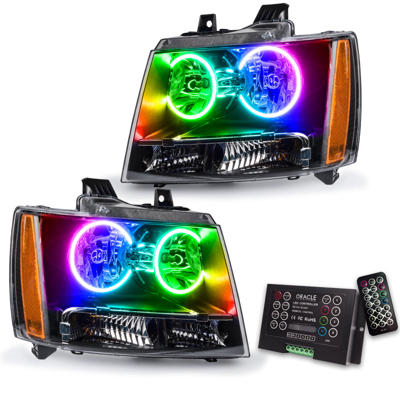 ORACLE Lighting Oracle 07-13 Chevy Avalanche Pre-Assembled SMD Headlights - ColorSHIFT w/ 2.0 Controller