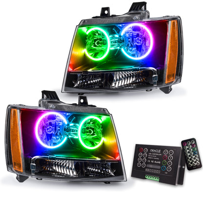 ORACLE Lighting Oracle 07-13 Chevy Avalanche Pre-Assembled SMD Headlights - ColorSHIFT w/ 2.0 Controller