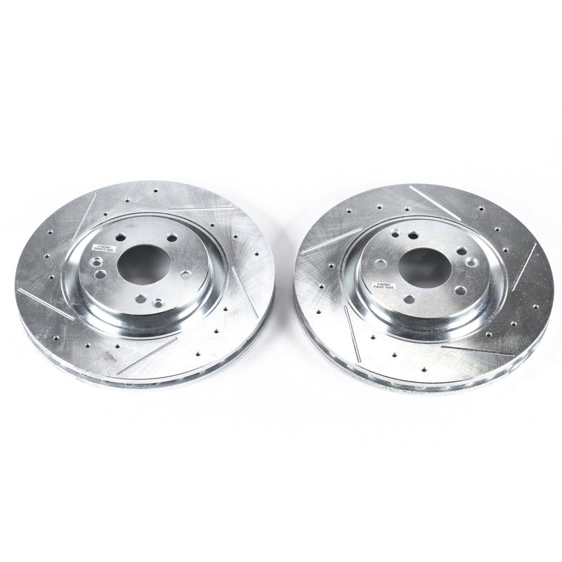 PowerStop Power Stop 04-07 Mercedes-Benz C230 Front Evolution Drilled & Slotted Rotors - Pair