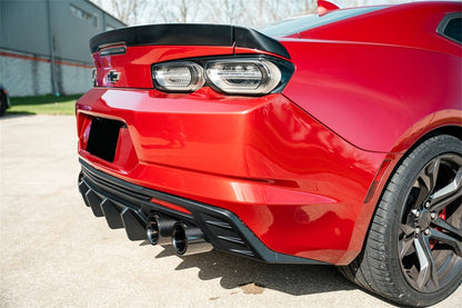 CORSA Performance Corsa 2016-2024 Chevrolet Camaro SS / ZL1 Black Carbon Fiber 4.5in Twin Tip Kit