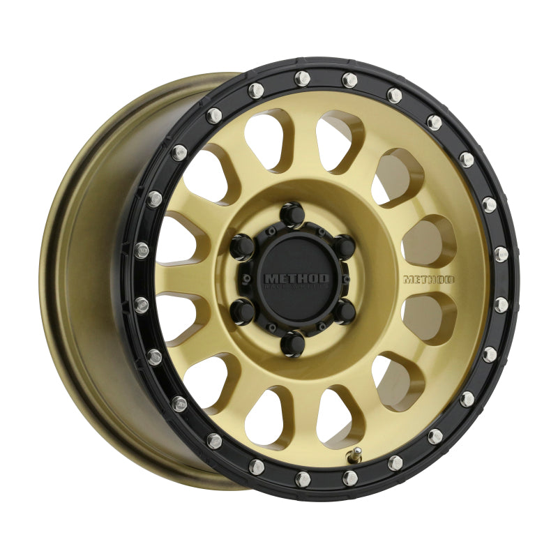 Method Wheels Method MR315 17x8.5 0mm Offset 6x5.5 106.25mm CB Gold/Black Street Loc Wheel
