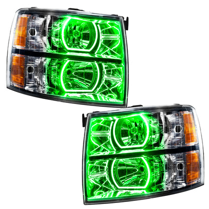 ORACLE Lighting Oracle 07-13 Chevrolet Silverado SMD HL - Square Style - ColorSHIFT w/ 2.0 Controller