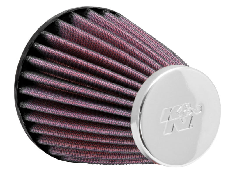 K&N Engineering K&N Universal Chrome Filter 2.063in Flange ID x 3.5in Base OD x 2in Top OD x 4in H