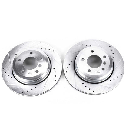 PowerStop Power Stop 04-07 BMW 525i Rear Evolution Drilled & Slotted Rotors - Pair