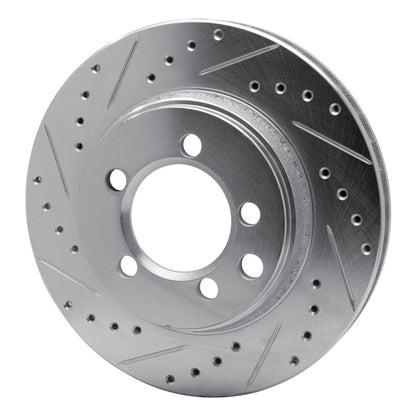 R1 Concepts R1 74-81 Dodge Ramcharger 4WD Front Left Drilled & Slotted Silver Brake Rotor