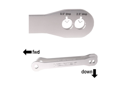 Vortex Racing 07-12 Kawasaki ZX600 Ninja ZX-6R,13-24 ZX636 ZX-6R Lowering Link Kit- Silver