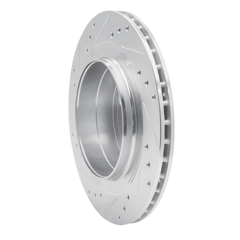 R1 Concepts R1 2002-2010 Saab 9-5 Rear Right Drilled & Slotted Silver Brake Rotor
