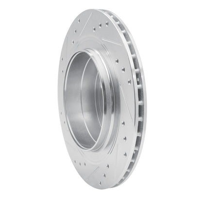 R1 Concepts R1 2002-2010 Saab 9-5 Rear Right Drilled & Slotted Silver Brake Rotor