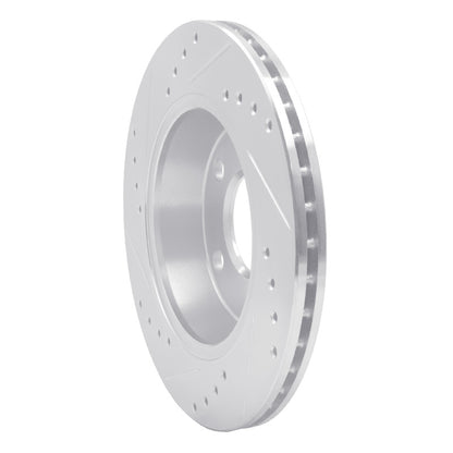 R1 Concepts R1 85-91 Audi 200 Quattro Rear Right Drilled & Slotted Silver Brake Rotor