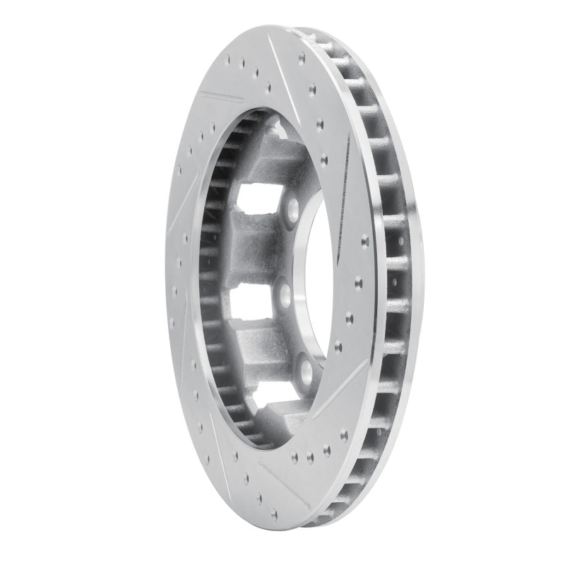 R1 Concepts R1 75-93 Dodge W300 Front Left Drilled & Slotted Silver Brake Rotor