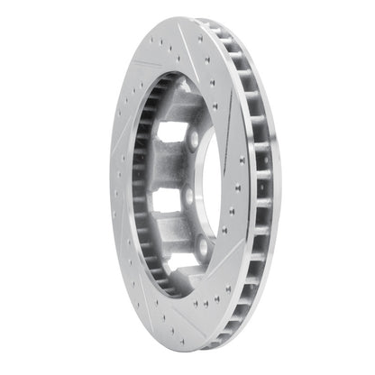 R1 Concepts R1 75-93 Dodge W300 Front Left Drilled & Slotted Silver Brake Rotor