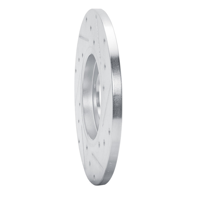 R1 Concepts R1 79-81 Toyota Celica Front Left Drilled & Slotted Silver Brake Rotor