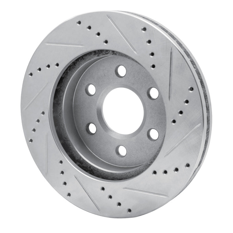 R1 Concepts R1 98-99 Cadillac DEVILLE Front Left Drilled & Slotted Silver Brake Rotor