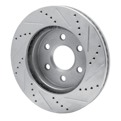 R1 Concepts R1 98-99 Cadillac DEVILLE Front Left Drilled & Slotted Silver Brake Rotor