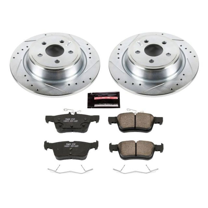 PowerStop Power Stop 15-19 Ford Edge Rear Z23 Evolution Sport Brake Kit