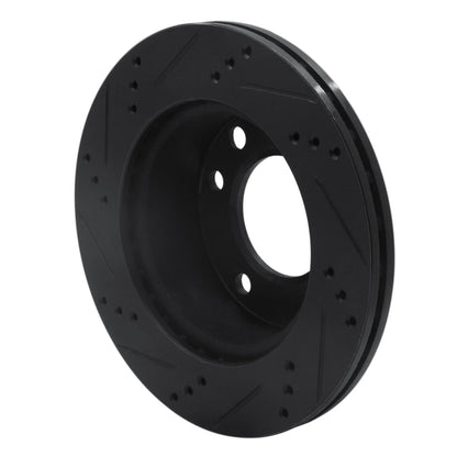 R1 Concepts R1 02-06 Dodge Sprinter 3500 Front Left Drilled & Slotted Black Brake Rotor