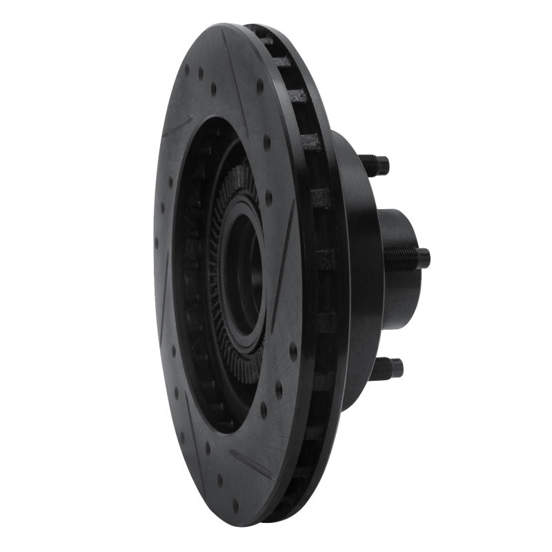 R1 Concepts R1 91-94 Ford Explorer Front Left Drilled & Slotted Black Brake Rotor