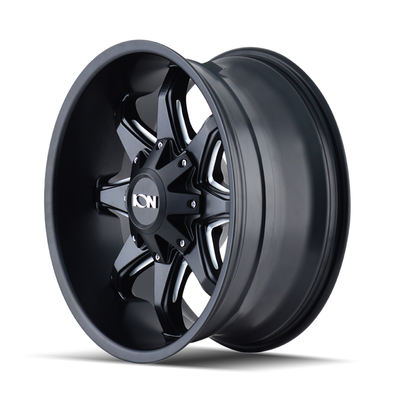 ION Wheels ION Type 181 17x9 / 5x114.3 BP / -12mm Offset / 87mm Hub Satin Black/Milled Spokes Wheel