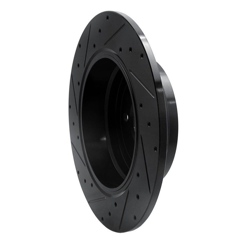 R1 Concepts R1 03-05 Land Rover Range Rover Rear Right Drilled & Slotted Black Brake Rotor