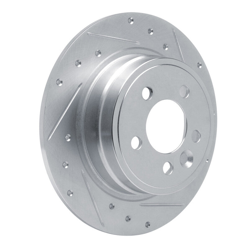 R1 Concepts R1 00-06 Rover 75 (Mexico) Rear Right Drilled & Slotted Silver Brake Rotor