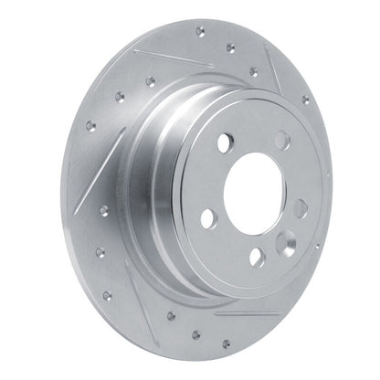 R1 Concepts R1 00-06 Rover 75 (Mexico) Rear Right Drilled & Slotted Silver Brake Rotor