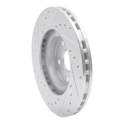 R1 Concepts R1 87-91 Lexus ES250 Front Right Drilled & Slotted Silver Brake Rotor
