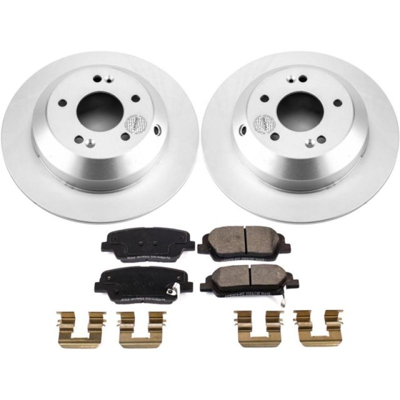 PowerStop Power Stop 2019 Hyundai Santa Fe XL Rear Z17 Evolution Geomet Coated Brake Kit